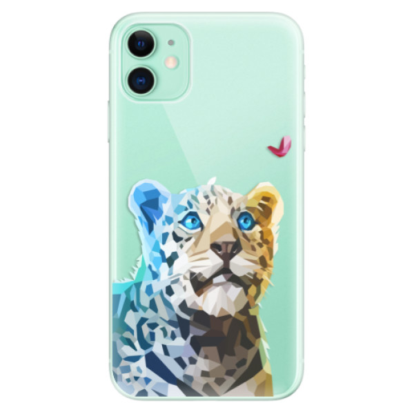 Odolné silikonové pouzdro iSaprio - Leopard With Butterfly - iPhone 11
