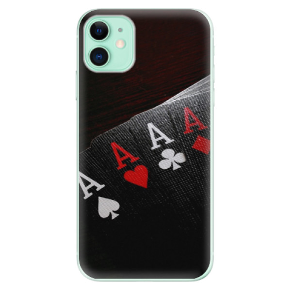 Silikonové odolné pouzdro iSaprio - Poker na mobil Apple iPhone 11 (Silikonový odolný kryt, obal, pouzdro iSaprio - Poker na mobilní telefon Apple iPhone 11)