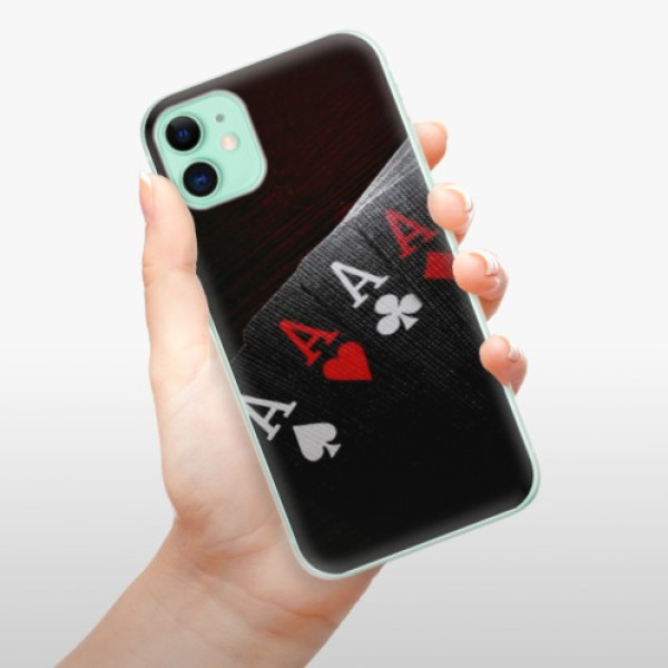 Silikonové pouzdro iSaprio - Apple iPhone 11 - Poker