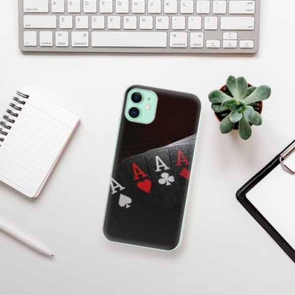 Silikonové pouzdro iSaprio - Apple iPhone 11 - Poker