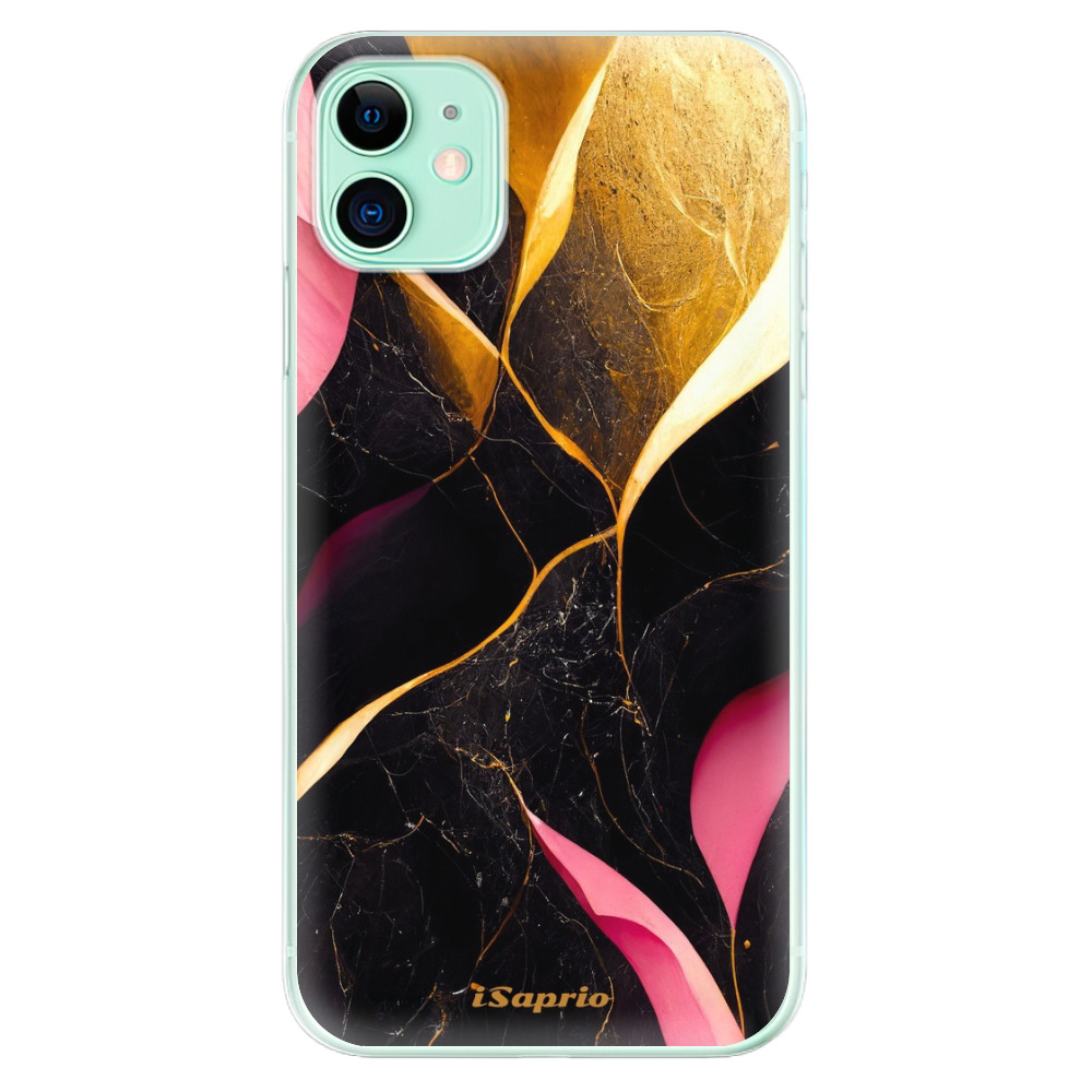Odolné silikonové pouzdro iSaprio - Gold Pink Marble - iPhone 11