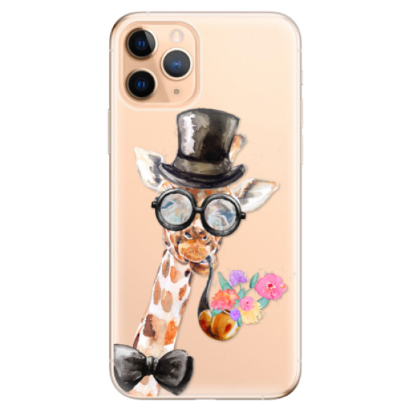 Odolné silikonové pouzdro iSaprio - Sir Giraffe - iPhone 11 Pro