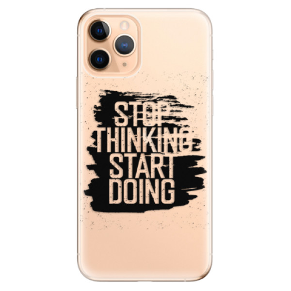 Odolné silikonové pouzdro iSaprio - Start Doing - black - iPhone 11 Pro