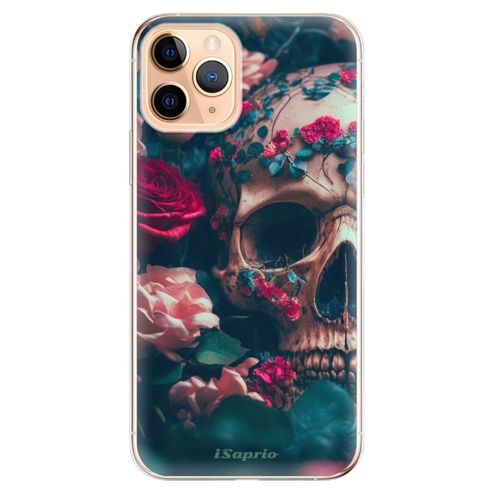 Odolné silikonové pouzdro iSaprio - Skull in Roses - iPhone 11 Pro