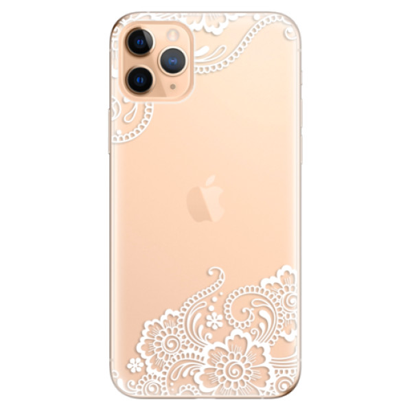 Odolné silikonové pouzdro iSaprio - White Lace 02 - iPhone 11 Pro Max