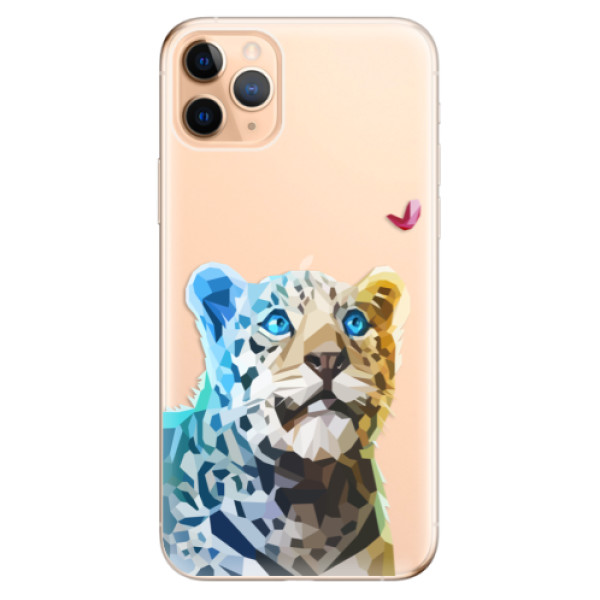 Odolné silikonové pouzdro iSaprio - Leopard With Butterfly - iPhone 11 Pro Max