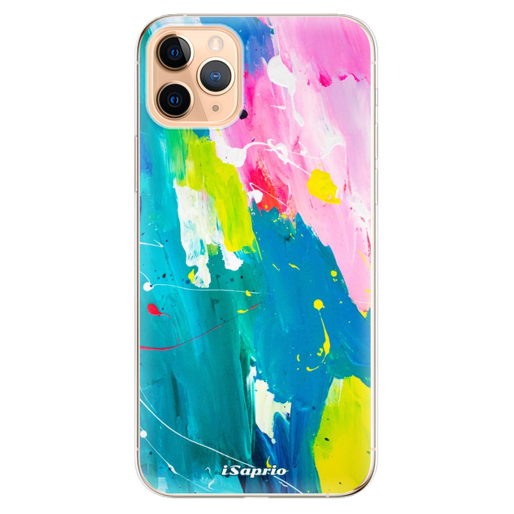 Odolné silikonové pouzdro iSaprio - Abstract Paint 04 - iPhone 11 Pro Max