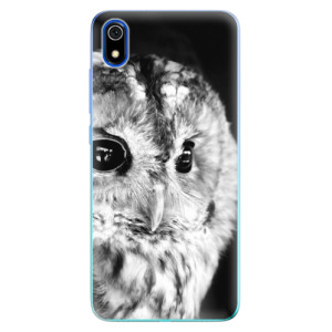 Silikonové odolné pouzdro iSaprio - BW Owl na mobil Xiaomi Redmi 7A