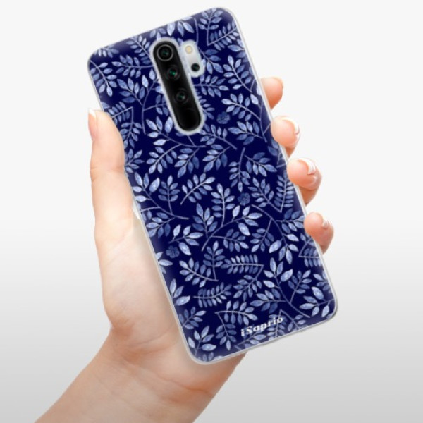 Silikonové pouzdro iSaprio - Xiaomi Redmi Note 8 Pro - Blue Leaves 05
