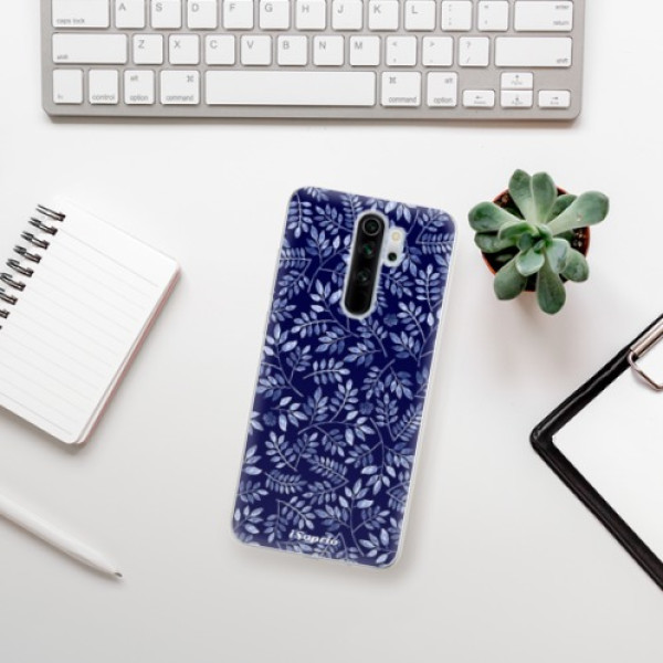Silikonové pouzdro iSaprio - Xiaomi Redmi Note 8 Pro - Blue Leaves 05