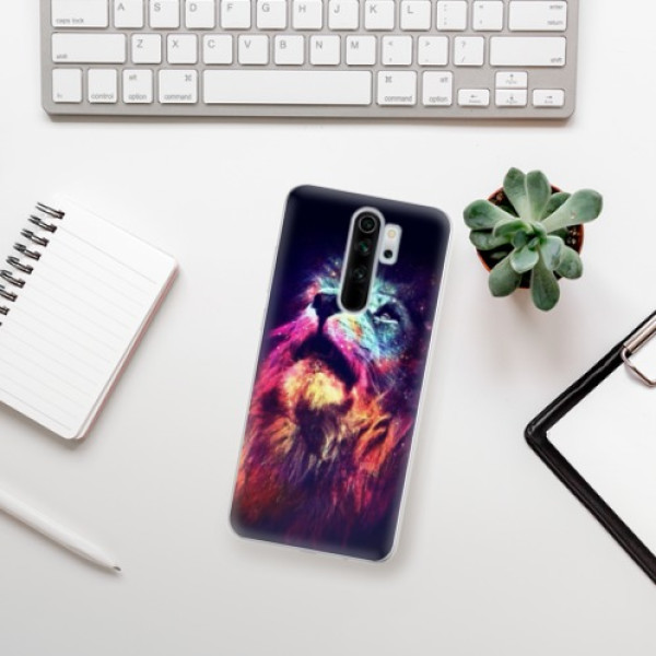 Silikonové pouzdro iSaprio - Xiaomi Redmi Note 8 Pro - Lion in Colors
