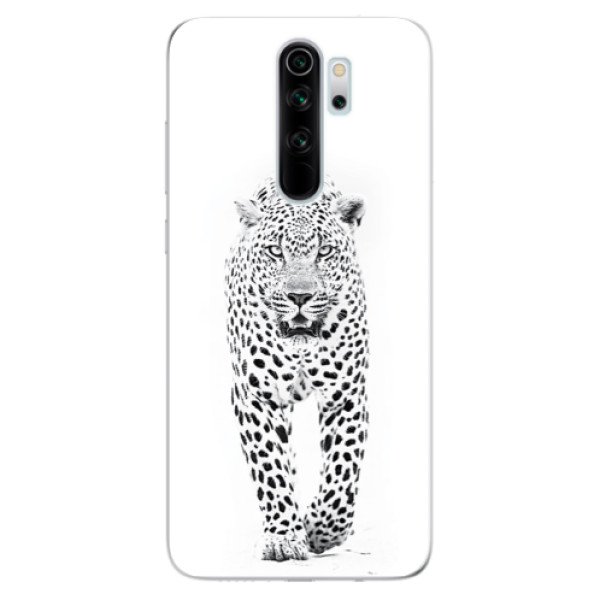 Silikonové odolné pouzdro iSaprio - white Jaguar na mobil Xiaomi Redmi Note 8 Pro (Silikonový odolný kryt, obal, pouzdro iSaprio - white Jaguar na mobilní telefon Xiaomi Redmi Note 8 Pro)