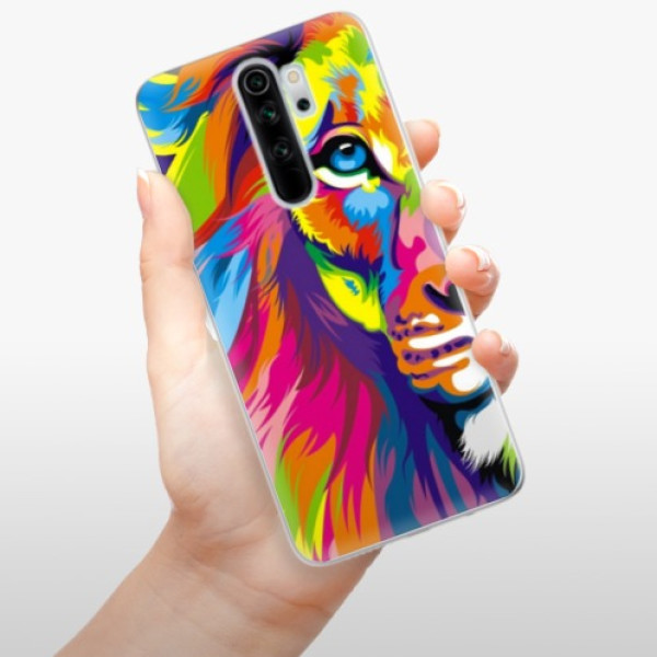 Silikonové pouzdro iSaprio - Xiaomi Redmi Note 8 Pro - Rainbow Lion