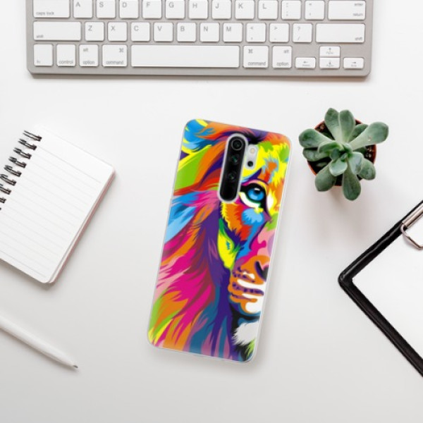 Silikonové pouzdro iSaprio - Xiaomi Redmi Note 8 Pro - Rainbow Lion