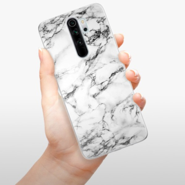 Silikonové pouzdro iSaprio - Xiaomi Redmi Note 8 Pro - white Marble 01