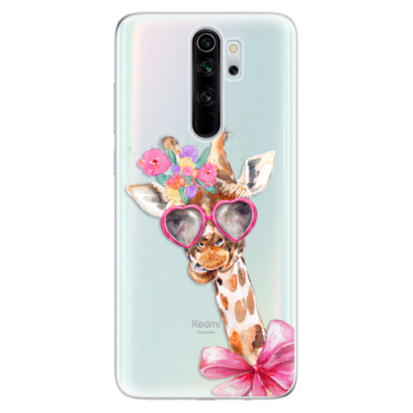 Odolné silikonové pouzdro iSaprio - Lady Giraffe - Xiaomi Redmi Note 8 Pro
