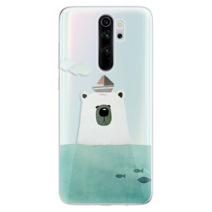 Silikonové pouzdro iSaprio - Xiaomi Redmi Note 8 Pro - Bear With Boat