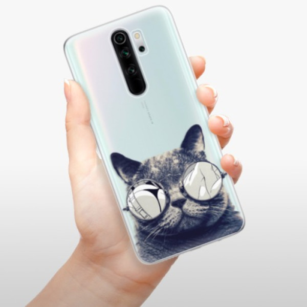 Silikonové pouzdro iSaprio - Xiaomi Redmi Note 8 Pro - Crazy Cat 01