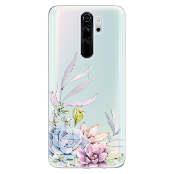 Silikonové odolné pouzdro iSaprio - Succulent 01 na mobil Xiaomi Redmi Note 8 Pro (Silikonový odolný kryt, obal, pouzdro iSaprio - Succulent 01 na mobilní telefon Xiaomi Redmi Note 8 Pro)