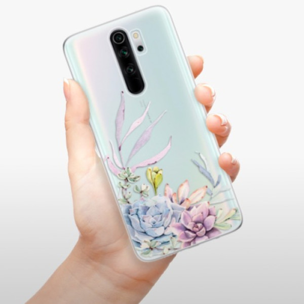 Silikonové pouzdro iSaprio - Xiaomi Redmi Note 8 Pro - Succulent 01
