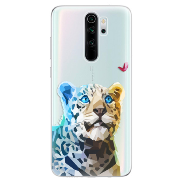 Odolné silikonové pouzdro iSaprio - Leopard With Butterfly - Xiaomi Redmi Note 8 Pro