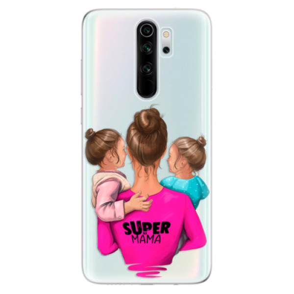 Silikonové odolné pouzdro iSaprio - Super Mama Two Girls na mobil Xiaomi Redmi Note 8 Pro (Silikonový odolný kryt, obal, pouzdro iSaprio - Super Mama Two Girls na mobilní telefon Xiaomi Redmi Note 8 Pro)