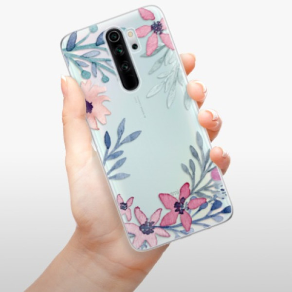 Silikonové pouzdro iSaprio - Xiaomi Redmi Note 8 Pro - Leaves and Flowers