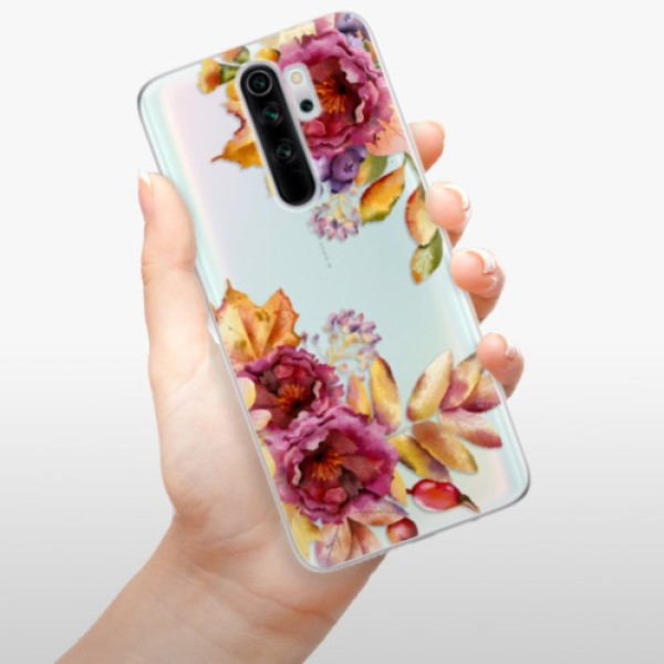 Silikonové pouzdro iSaprio - Xiaomi Redmi Note 8 Pro - Fall Flowers