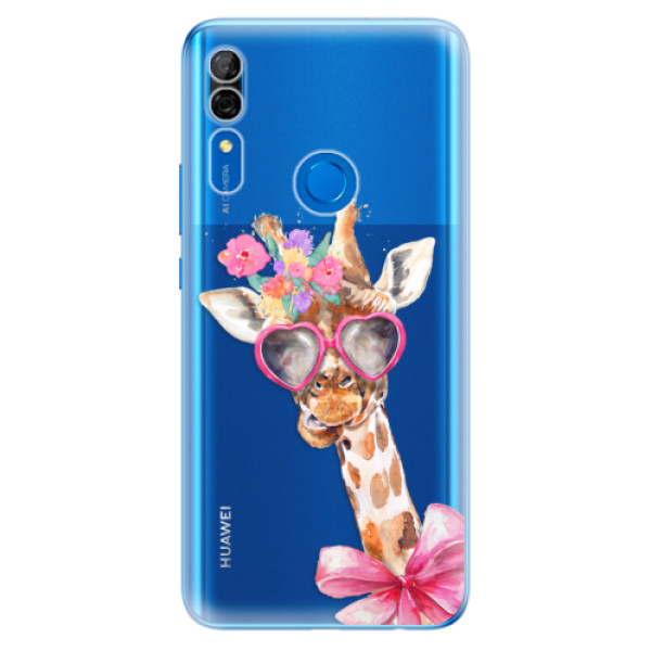 Odolné silikonové pouzdro iSaprio - Lady Giraffe - Huawei P Smart Z
