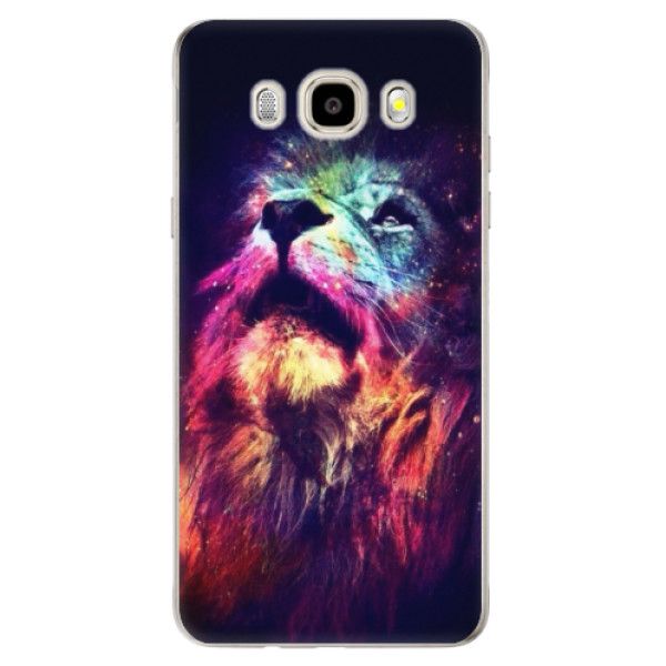 Odolné silikonové pouzdro iSaprio - Lion in Colors na mobil Samsung Galaxy J5 2016 (Odolný silikonový obal, kryt pouzdro iSaprio - Lion in Colors - na mobilní telefon Samsung Galaxy J5 2016)