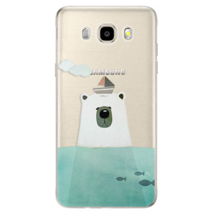 Odolné silikonové pouzdro iSaprio - Bear With Boat na mobil Samsung Galaxy J5 2016