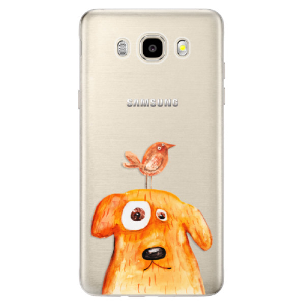 Odolné silikonové pouzdro iSaprio - Dog And Bird na mobil Samsung Galaxy J5 2016 (Odolný silikonový obal, kryt pouzdro iSaprio - Dog And Bird - na mobilní telefon Samsung Galaxy J5 2016)