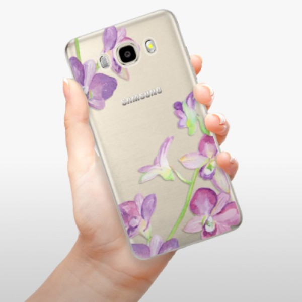 Silikonové pouzdro iSaprio - Samsung Galaxy J5 2016 - Purple Orchid