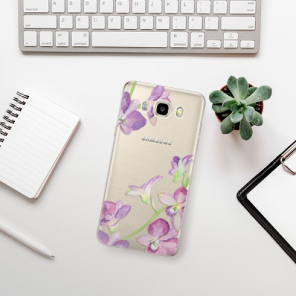 Silikonové pouzdro iSaprio - Samsung Galaxy J5 2016 - Purple Orchid