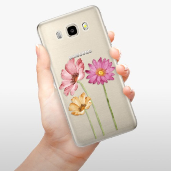 Silikonové pouzdro iSaprio - Samsung Galaxy J5 2016 - Three Flowers