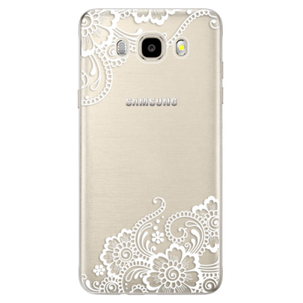 Odolné silikonové pouzdro iSaprio - White Lace 02 - Samsung Galaxy J5 2016