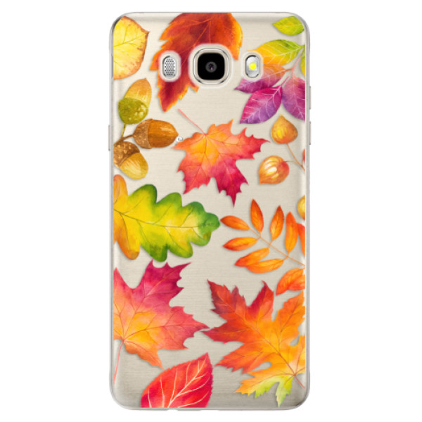 Odolné silikonové pouzdro iSaprio - Autumn Leaves 01 na mobil Samsung Galaxy J5 2016 (Odolný silikonový obal, kryt pouzdro iSaprio - Autumn Leaves 01 - na mobilní telefon Samsung Galaxy J5 2016)