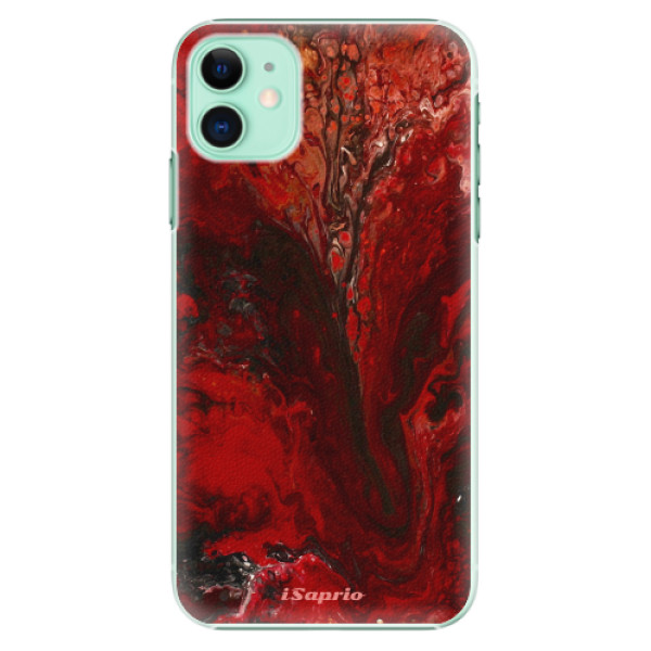 Plastové pouzdro iSaprio - RedMarble 17 - iPhone 11