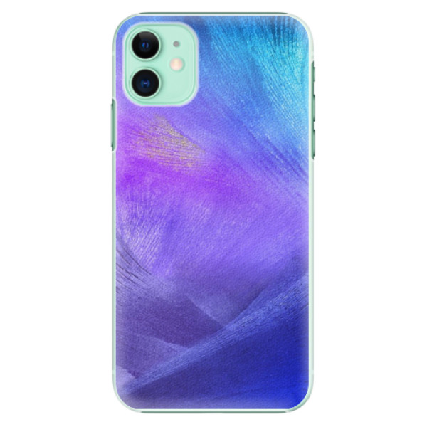 Plastové pouzdro iSaprio - Purple Feathers - iPhone 11