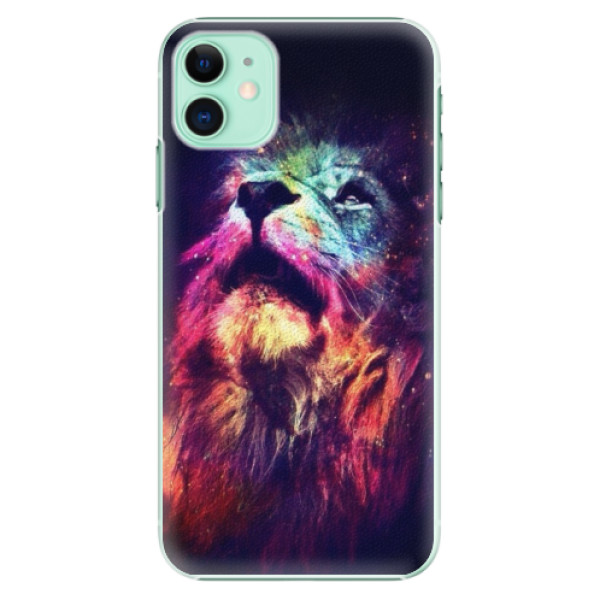 Plastové pouzdro iSaprio - Lion in Colors na mobil Apple iPhone 11 (Plastový obal, kryt, pouzdro iSaprio - Lion in Colors na mobilní telefon Apple iPhone 11)
