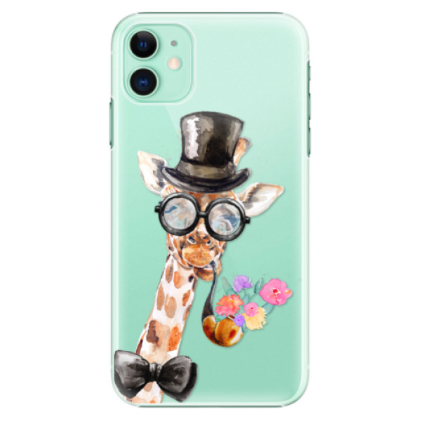 Plastové pouzdro iSaprio - Sir Giraffe - iPhone 11