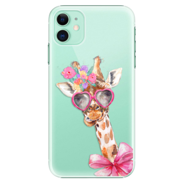 Plastové pouzdro iSaprio - Lady Giraffe - iPhone 11