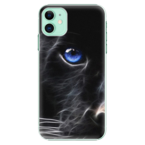 Plastové pouzdro iSaprio - black Puma na mobil Apple iPhone 11 (Plastový obal, kryt, pouzdro iSaprio - black Puma na mobilní telefon Apple iPhone 11)