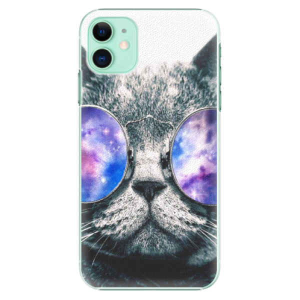 Plastové pouzdro iSaprio - Galaxy Cat na mobil Apple iPhone 11 (Plastový obal, kryt, pouzdro iSaprio - Galaxy Cat na mobilní telefon Apple iPhone 11)