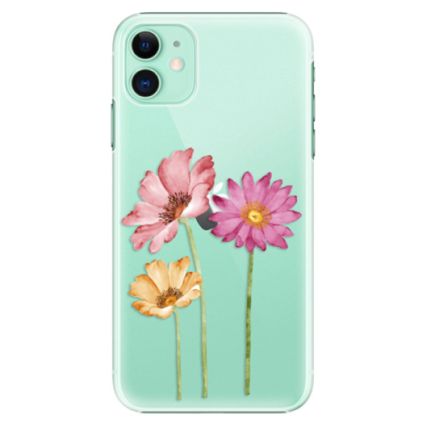 Plastové pouzdro iSaprio - Three Flowers - iPhone 11