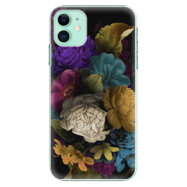 Plastové pouzdro iSaprio - Dark Flowers na mobil Apple iPhone 11 (Plastový obal, kryt, pouzdro iSaprio - Dark Flowers na mobilní telefon Apple iPhone 11)