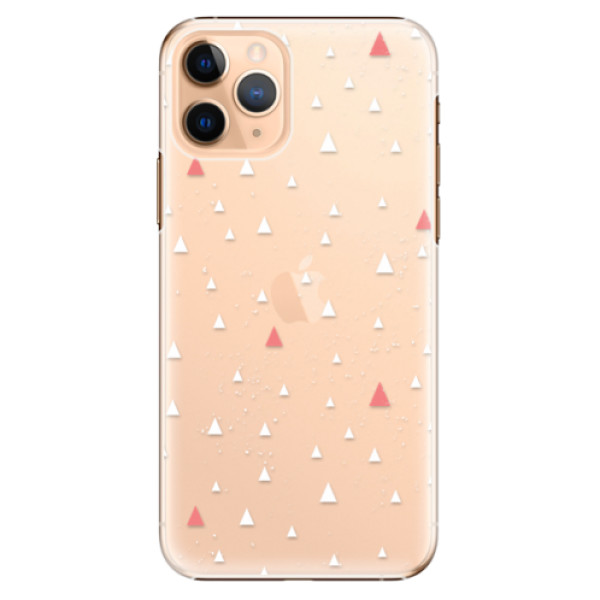 Plastové pouzdro iSaprio - Abstract Triangles 02 - white - iPhone 11 Pro