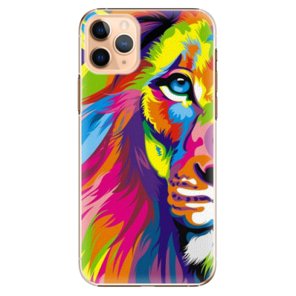Levně Plastové pouzdro iSaprio - Rainbow Lion - iPhone 11 Pro Max