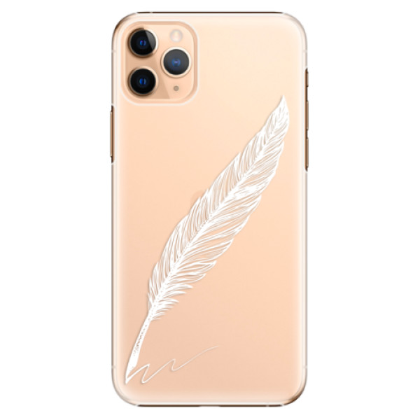 Plastové pouzdro iSaprio - Writing By Feather - white - iPhone 11 Pro Max
