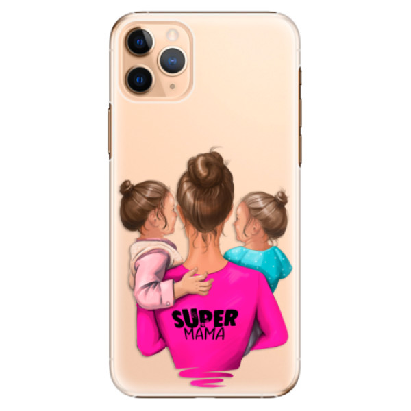 Plastové pouzdro iSaprio - Super Mama - Two Girls - iPhone 11 Pro Max